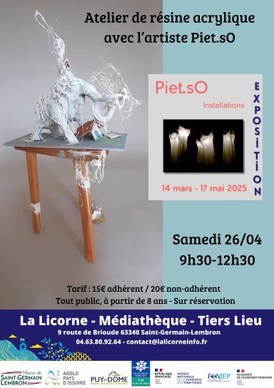 Atelier de résine acrylique