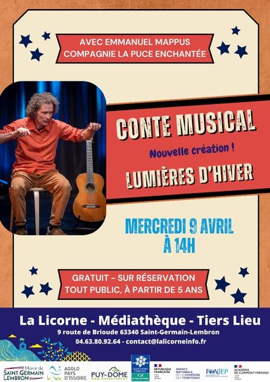 Conte Musical le 9 avril à 14h00