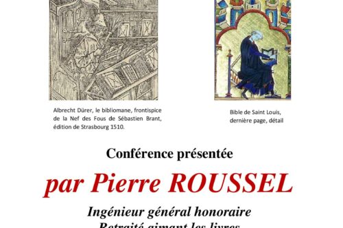 ASPAL – conférence présentée par Pierre ROUSSEL – samedi 24 mai à 15 heures