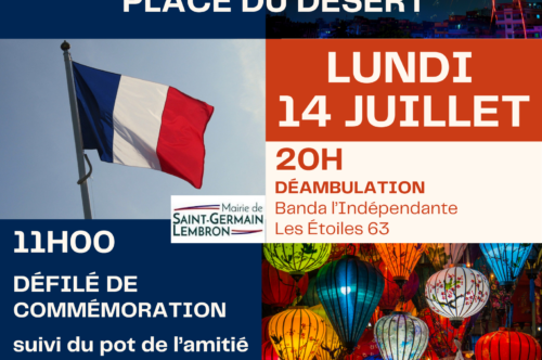 Le 14 juillet – Fête Nationale
