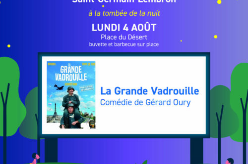 Cinéma en plein air – séance gratuite le 4 août – Place du Désert