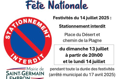 Le 14 juillet – Fête Nationale