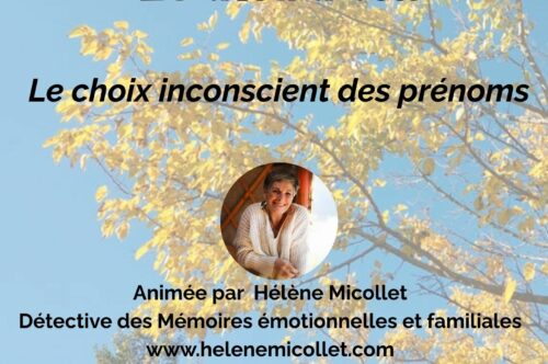 Conférence – Le choix inconscient des prénoms – le 23 avril à 19h00 – LA LICORNE