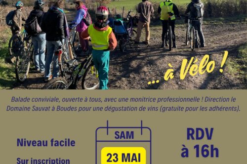 Les tournées du Lembron… à vélo le 23 mai 2026 – RDV à 16h00 – LA LICORNE