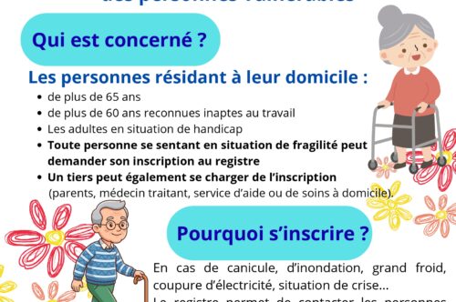 Personnes vulnérables – Signalez-vous à la mairie